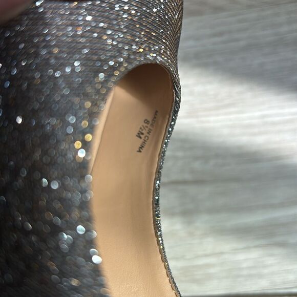 Banana Republic Womens Glitter Gold/silver Chameleon Round Toe Heels Siz… - Picture 7 of 7